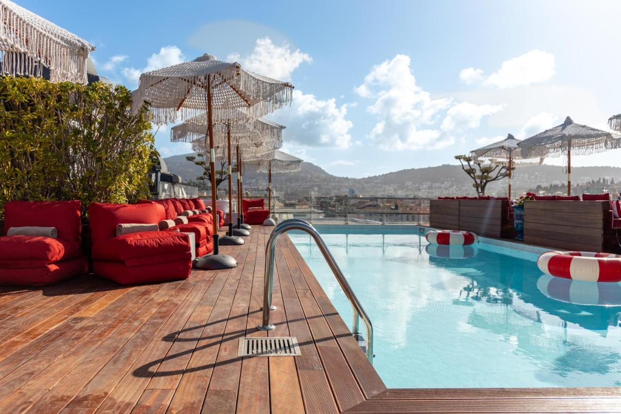 보스콜로 니스 호텔 앤 스파 외부 사진 The pool at the 12th floor
